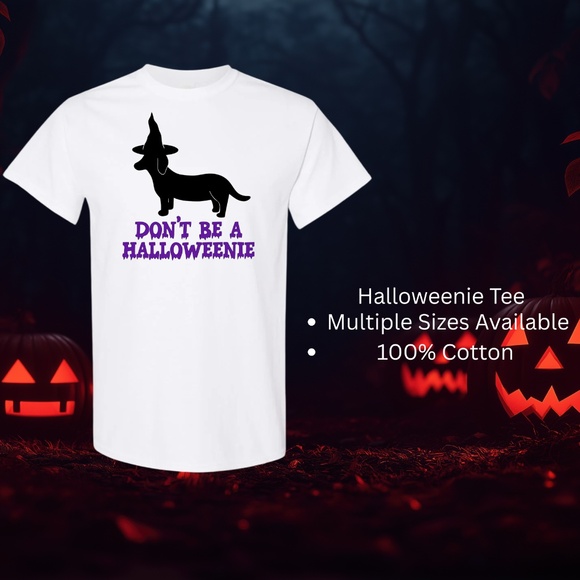 Don't Be a Halloweenie Tee - Picture 3 of 4